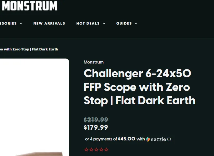 Monstrum Tactical 10% off offer
